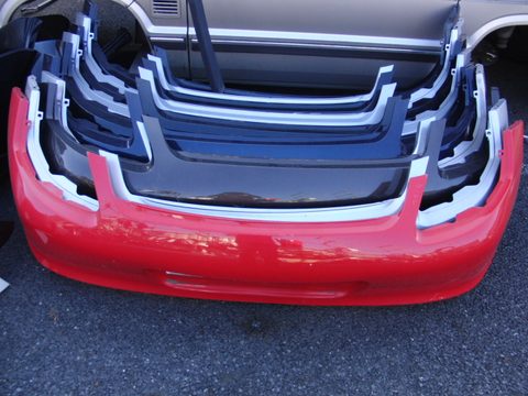 Rear bumper for Porsche